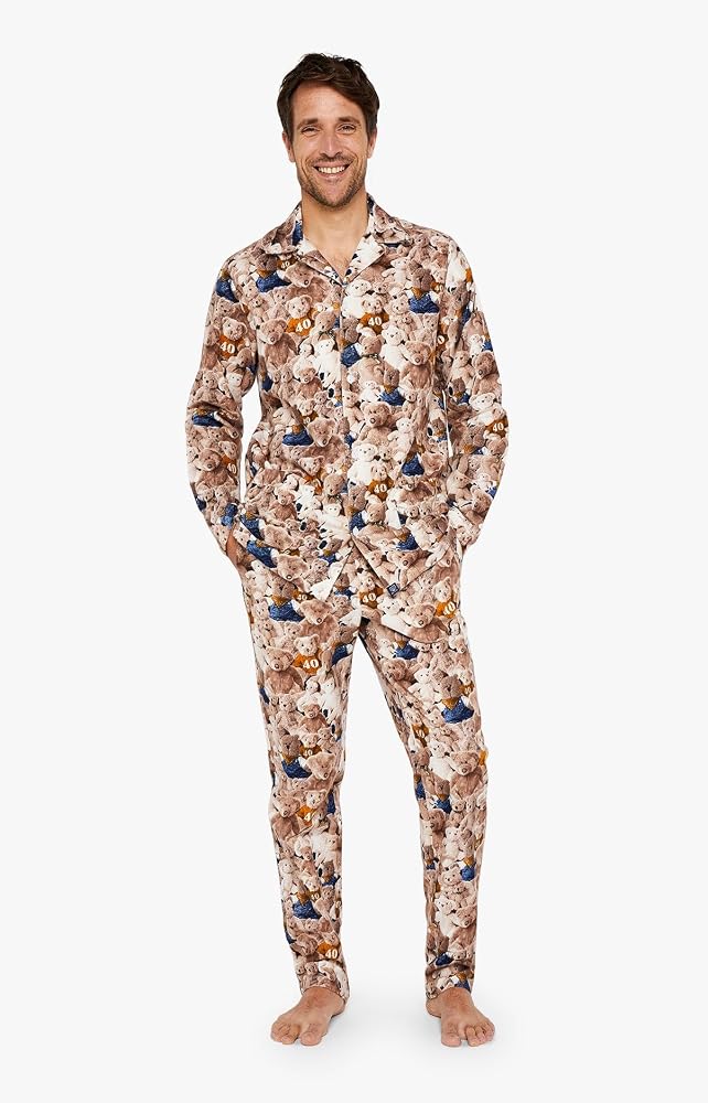 arthur-pyjama-homme-802mfm-1.jpg ARTHUR Pyjama boutonné Teddy 40 Ans : Amazon.fr: Mode – Image 1