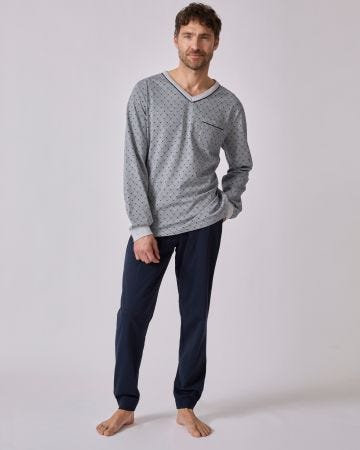 damart-homme-pyjama-101xol-1.jpg Pyjamas homme du S au 3XL Vêtements de nuit Damart – Image 1