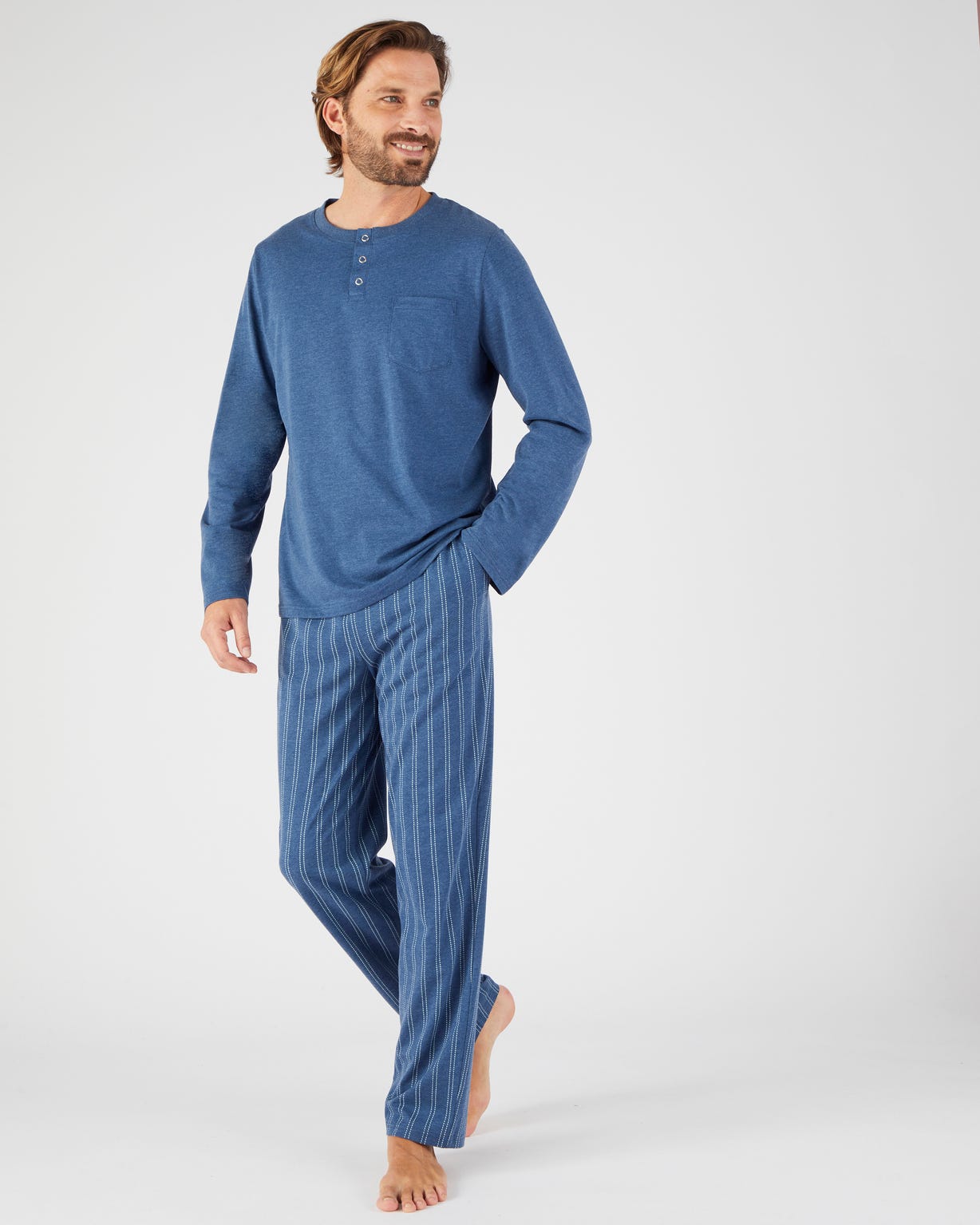 damart-homme-pyjama-846wyx-1.jpg Pyjama maille jersey pur coton peigné Pyjama Damart.fr – Image 1