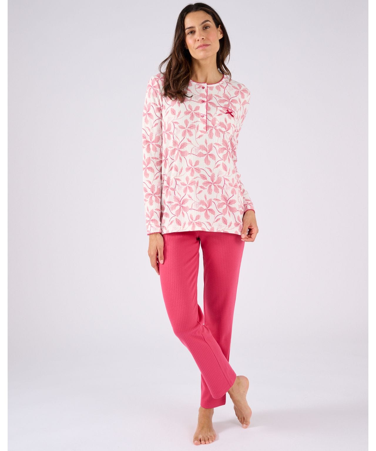 damart-pyjama-femme-600pwb-1.jpg Pyjamas femme du XS au 2XL Vêtements de nuit Damart – Image 1