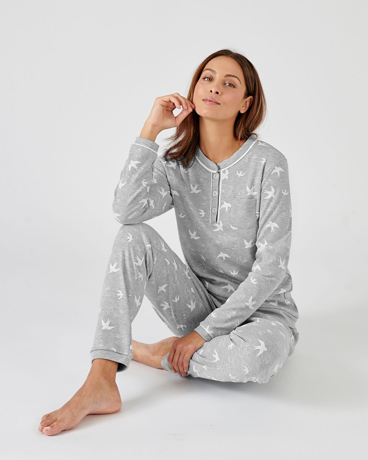 damart-pyjama-femme-725fbm-1.jpg Pyjama Thermolactyl en maille interlock Pyjama Damart.fr – Image 1