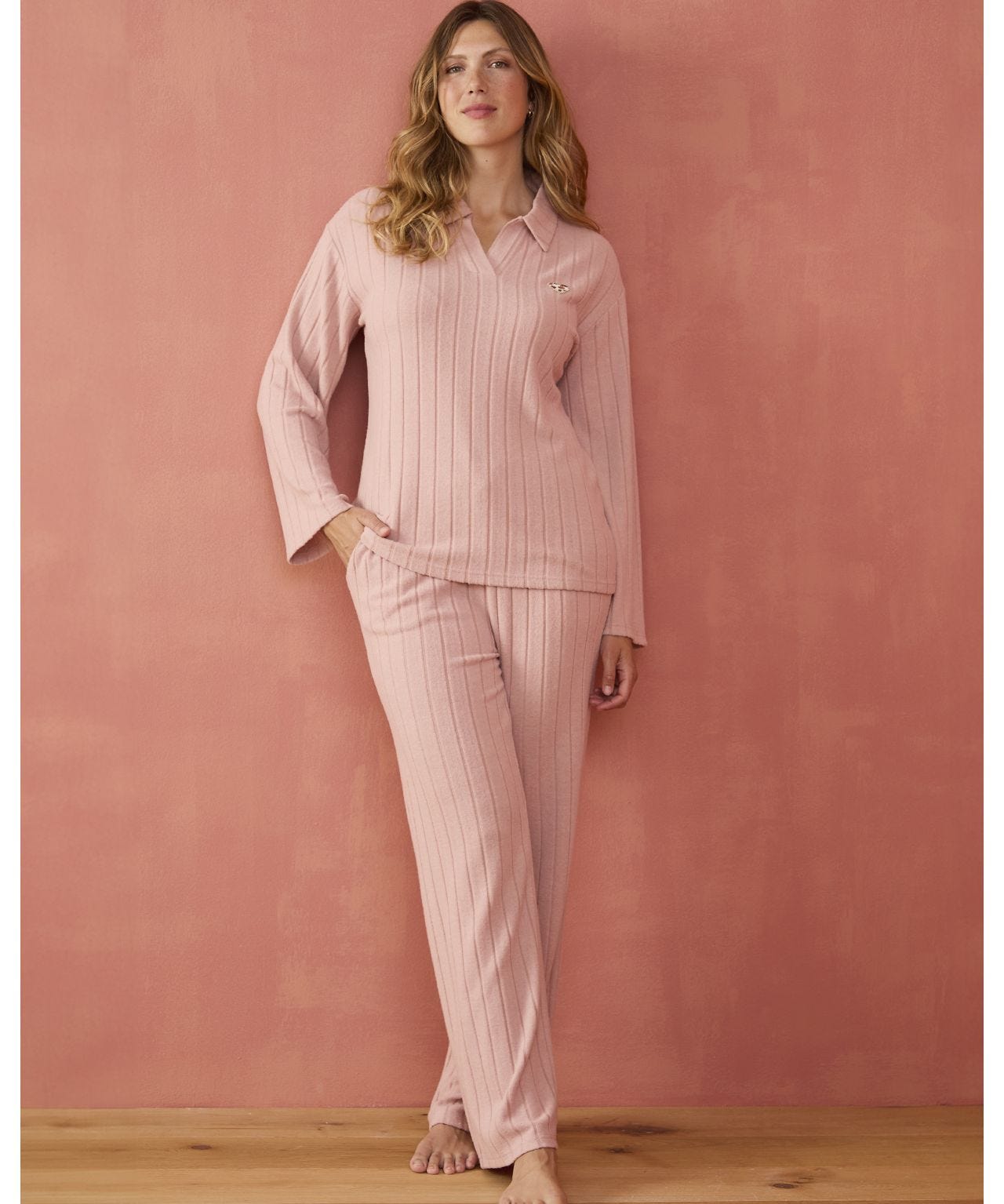 damart-pyjama-femme-933fcv-1.jpg Pyjamas femme du XS au 2XL Vêtements de nuit Damart | Couleur: Blanc – Image 1