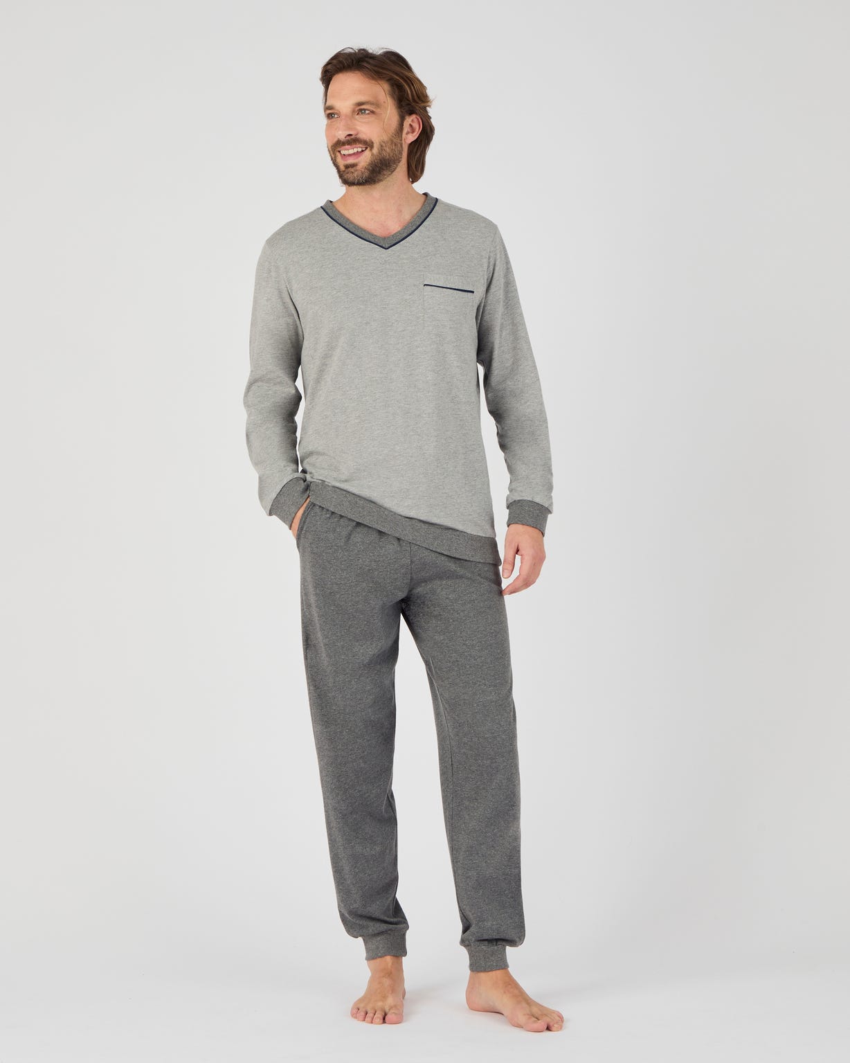 damart-pyjama-homme-742eft-1.jpg Pyjama 3 pièces short et pantalon Pyjama Damart.fr – Image 1