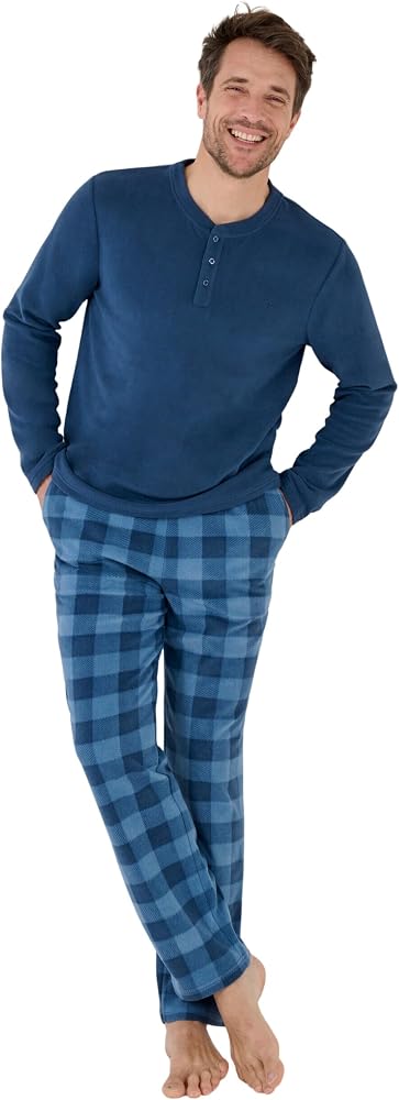 damart-pyjama-homme-780scm-1.jpg Damart Pyjama Maille Polaire Thermolactyl Homme Bleu XXL : Amazon.fr: Mode – Image 1