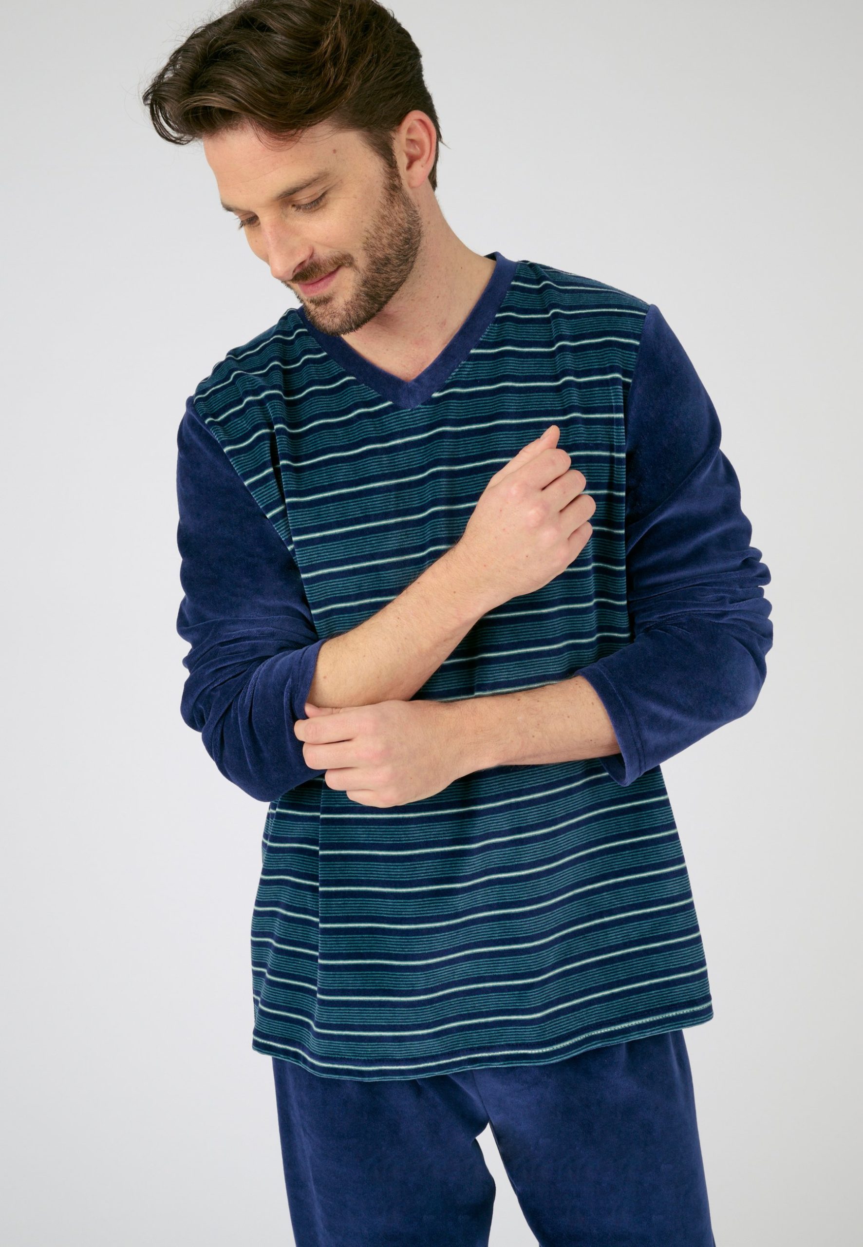 damart-pyjama-homme-897eyv-1.jpg Damart STRIPE TREND Pyjama Blue/bleu ZALANDO.FR – Image 1
