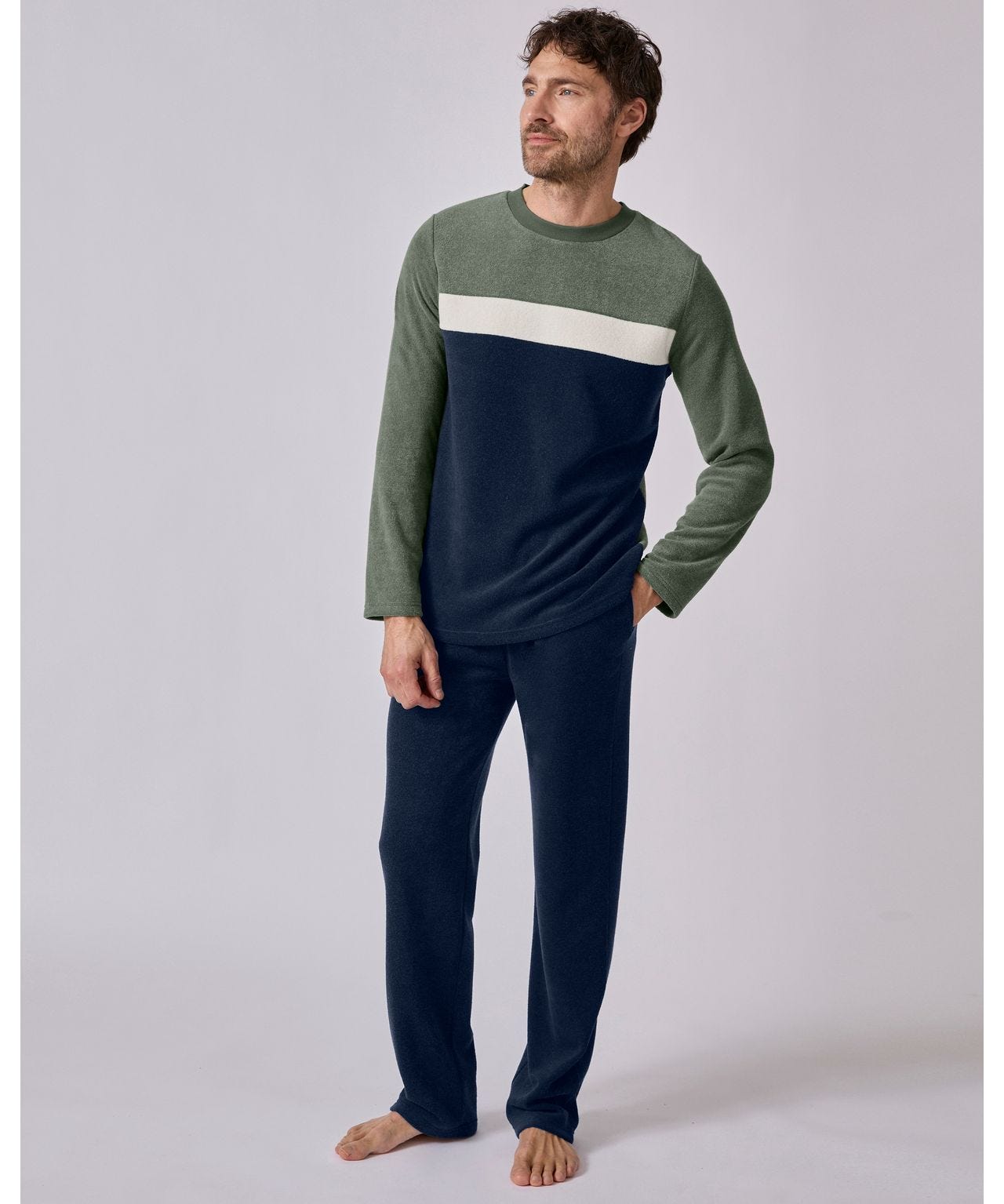 damart-pyjama-homme-990vpb-1.jpg Pyjamas homme du S au 3XL Vêtements de nuit Damart – Image 1