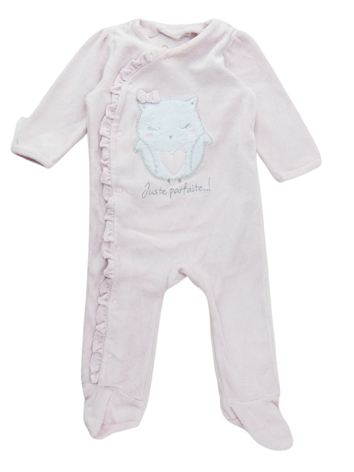 gemo-pyjama-453ypt-1.jpg Pyjama chat nœud GEMO taille 9 mois – Image 1