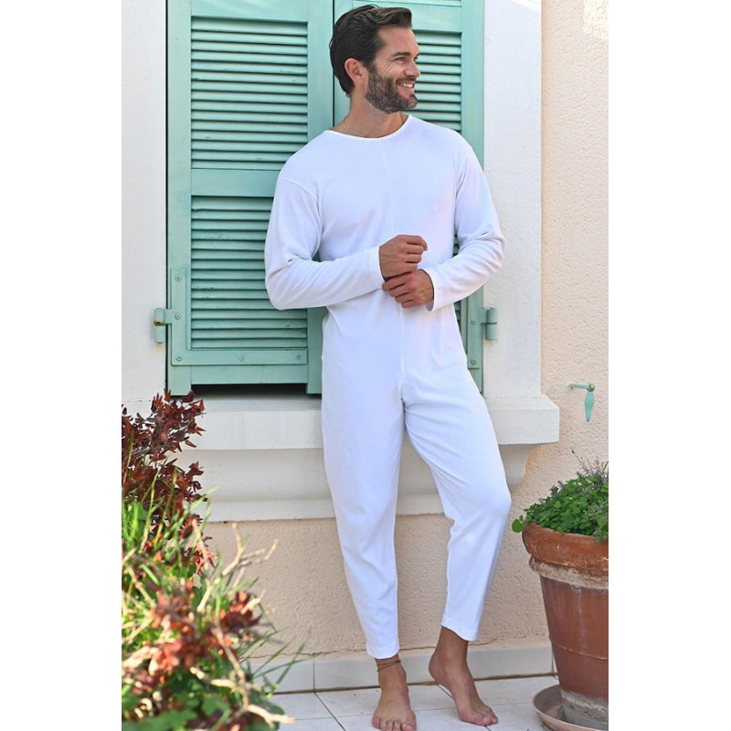 grenouillere-404ngd-1.jpg Grenouillère de nuit pour homme dépendant coloris unis – Image 1