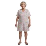 Grenouillère adulte femme SOFIA – manches et jambes courtes, 100 % coton | Amibis