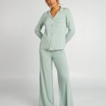 Pyjama long 2 pièces Vert