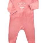 Pyjama 1p rose love cœur KIABI taille 12 mois