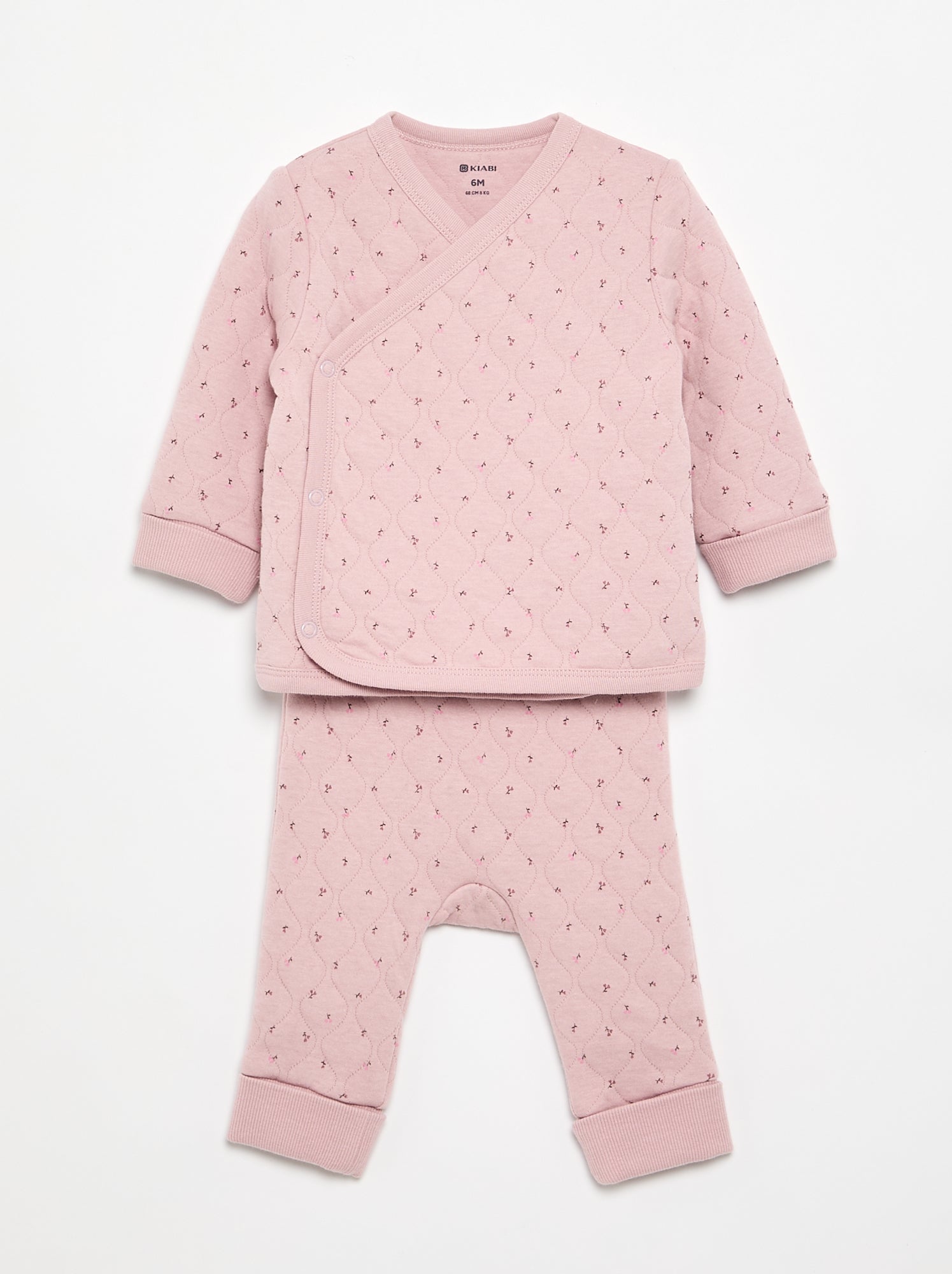 kiabi-pyjama-bebe-037dxc-1.jpg Pyjama 2 pièces ajustable matelassé Rose Bébé fille 13.00CHF Kiabi – Image 1
