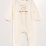 Pyjama dors bien en velours Beige