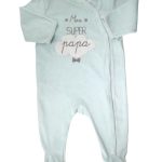Pyjama manches longues super papa KIABI taille 9 mois