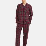 Monoprix À CARREAUX MANCHES LONGUES SET Pyjama rouge ZALANDO.FR