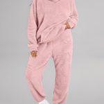 Pyjama Ensemble de Pyjama Femme en Polaire Pilou Chaud et Doux Hiver Combinaison Pyjama Filles Flanelle Loungewear Sleepwear : Amazon.fr: Mode