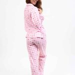 Pyjama femme Pyjama long 100% coton VICHY élégant