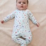 Pyjama bébé zippé et évolutif Comme un poisson en Coton Bio Vêtements bébés L'atelier d'anaë Slood