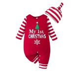 Grenouillère Bébé Noël Mon Premier Noël Rouge / 0 3 Mois