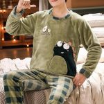 Pyjama chaud à manches longues polaire pour homme | Pyjama Pilou