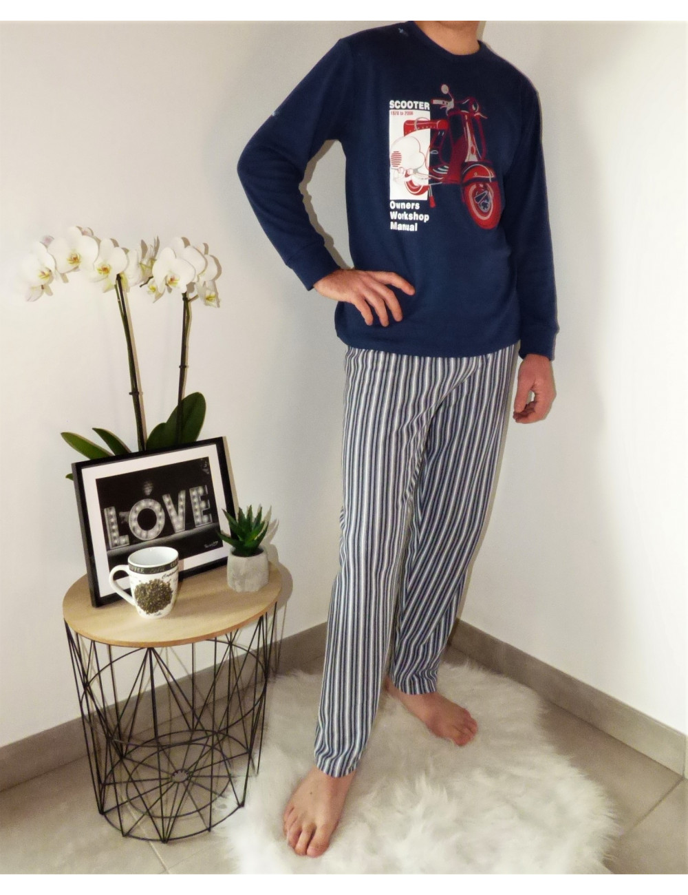 pyjama-chaud-pour-homme-852jbo-1.jpg DUNE BLEUE Pyjama chaud pour homme – Image 1