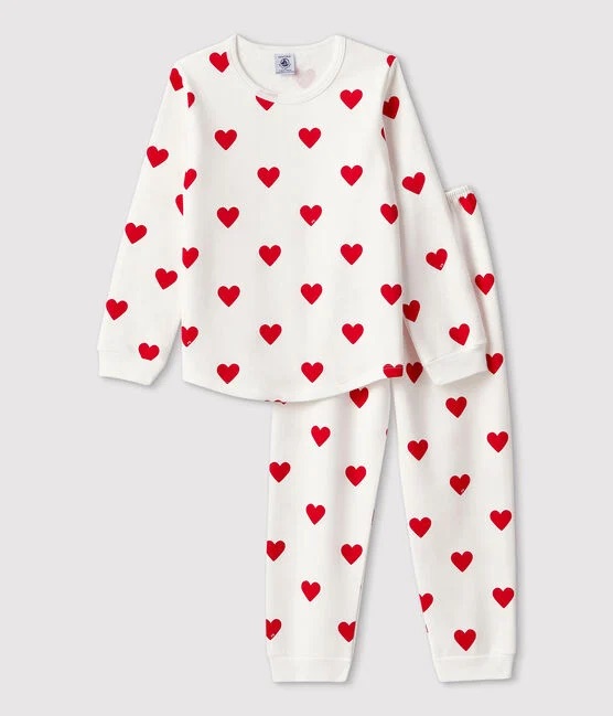 pyjama-coeur-343idw-1.jpg PYJAMA COEUR ROUGE/A00FR | Petit Bateau Montbrison P'tites Canailles – Image 1