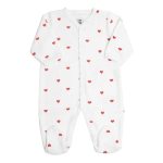 Dors bien petits coeurs rouge en velours