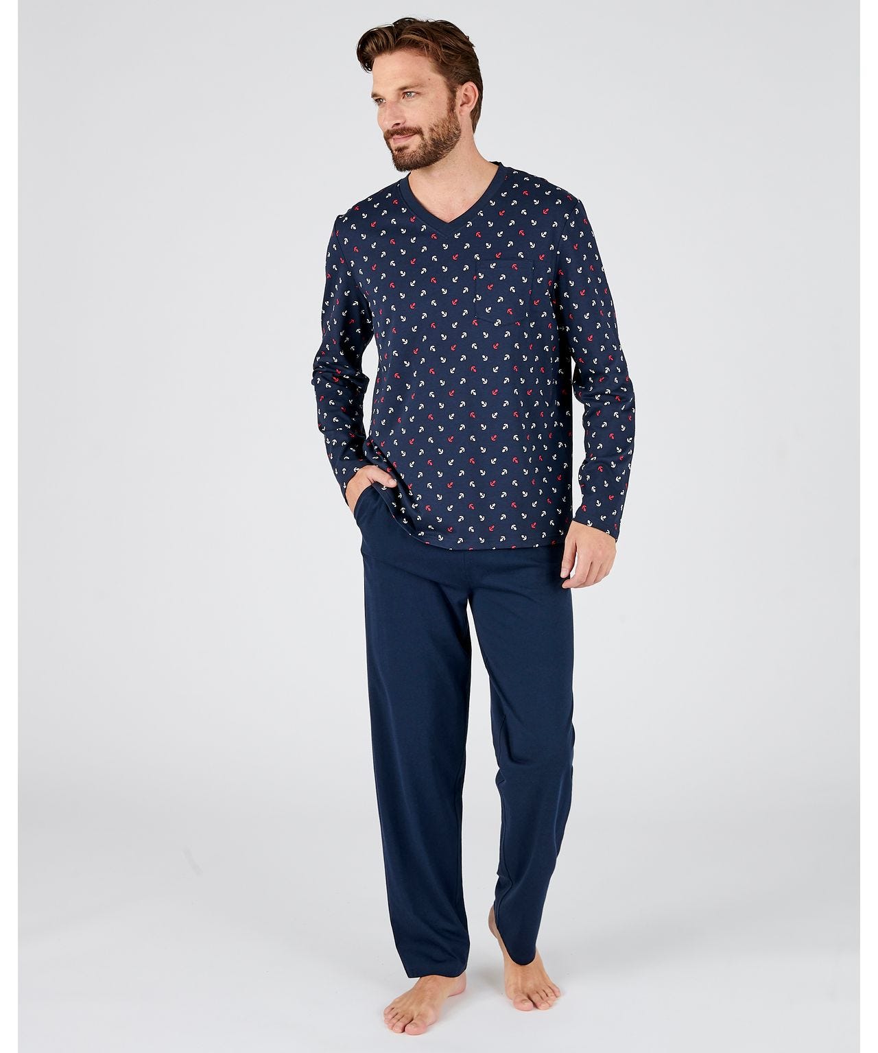 pyjama-damart-homme-094myj-1.jpg Pyjama maille jersey pur coton peigné Pyjama Damart.fr – Image 1