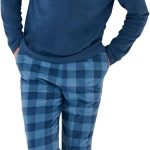 Damart Thermolactyl Homme Pyjama | Maille polaire, Polyester, Col Rond, Manches longues, Vêtement de Nuit, Bleu, XXL : Amazon.fr: Mode