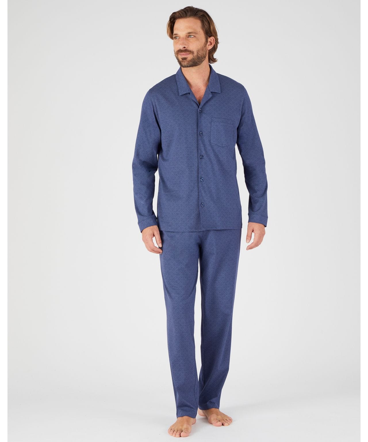 pyjama-damart-homme-963moj-1.jpg Pyjamas homme du S au 3XL Vêtements de nuit Damart – Image 1
