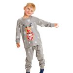 Pyjama de Noël Enfant 2 pièces Gris