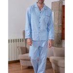 Pyjama ouvert en flanelle