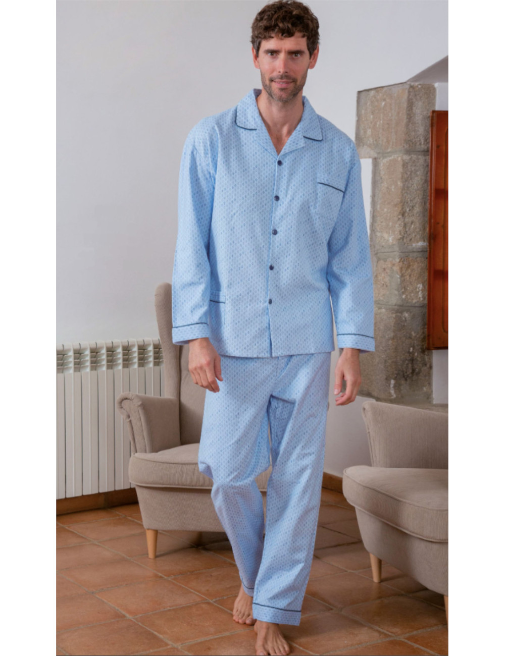 pyjama-en-flanelle-685qnr-1.jpg Pyjama ouvert en flanelle – Image 1