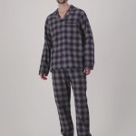 Pyjama Chaud Homme Flanelle Bleu Yorke | Woodstock Laundry FR