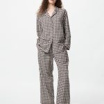 Pyjama en flanelle (Vichy, Manches Longues) pour Femme | UNIQLO FR