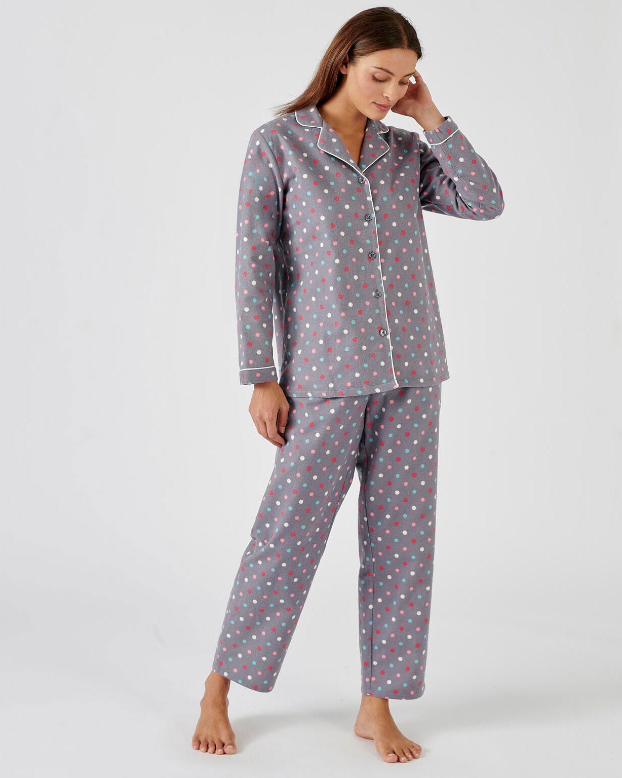 pyjama-en-flanelle-femme-810emk-1.jpg Pyjama flanelle coton imprimé Pyjama Damart.fr – Image 1