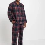 Pyjama boutonné homme en flanelle douce bleu foncé • Prix 29,99 € • Boutique bonprix