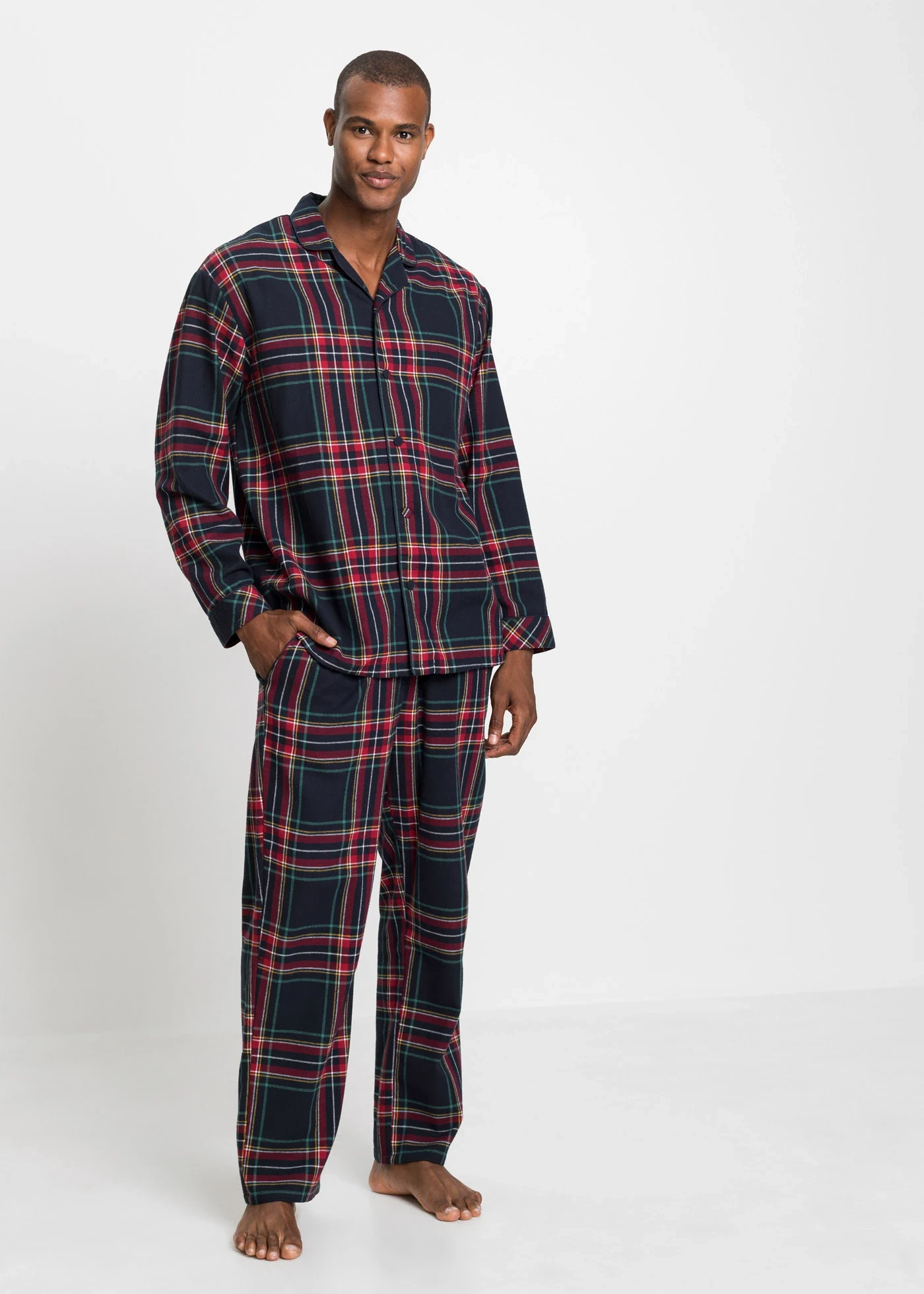 pyjama-en-flanelle-homme-441cjl.webp Pyjama boutonné homme en flanelle douce bleu foncé • Prix 29,99 € • Boutique bonprix – Image 1