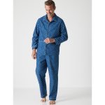 Daxon by Pyjama classique flanelle pur coton impmarine Vêtements Ensembles de pyjama Homme 45,99 €