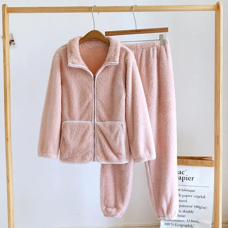 pyjama-en-pilou-femme-354odr-1.jpg Pyjama Pilou Pilou femme rose | Pyjama Câlin – Image 1