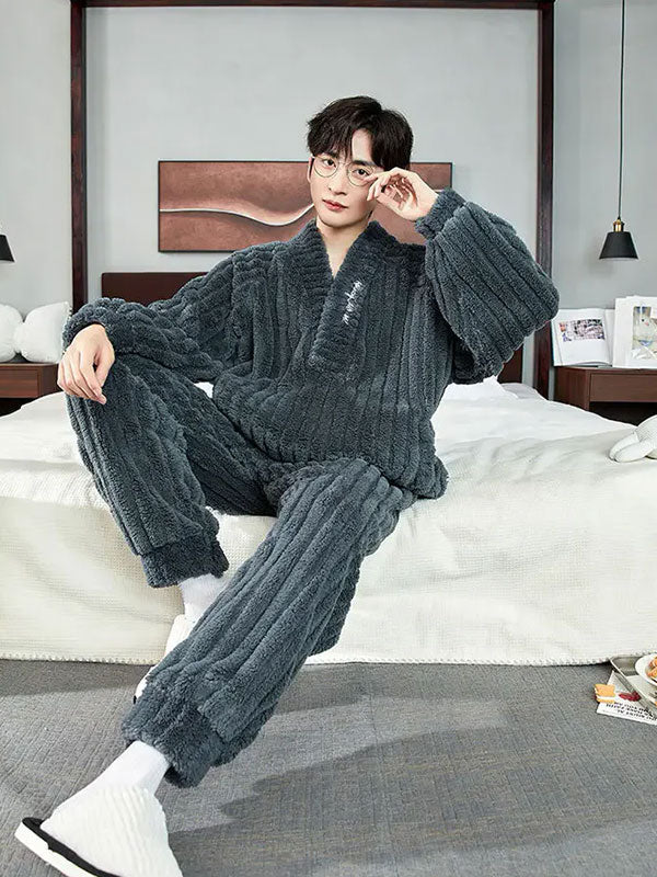 pyjama-en-polaire-450iye-1.jpg Pyjama Polaire Chaud Pour Homme "Polaire Douillet" | Pyjama Shop – Image 1