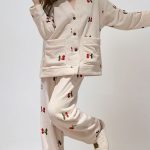 Polaire Pyjama Femme Hiver Ensemble Pyjama Hiver Haut De Pyjama Chaud Femme Ensemble Pyjama