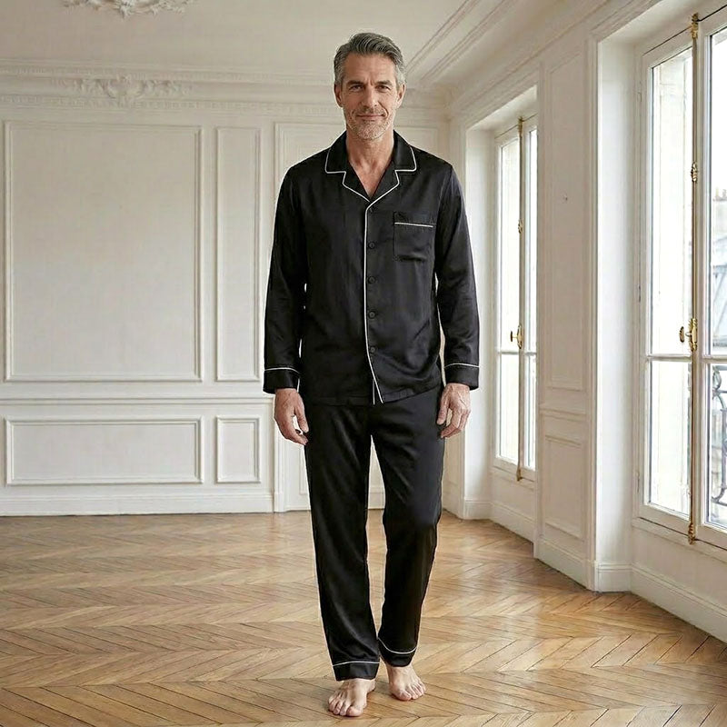pyjama-en-soie-homme-442qqv-1.jpg Pyjama long en soie pour homme – Image 1
