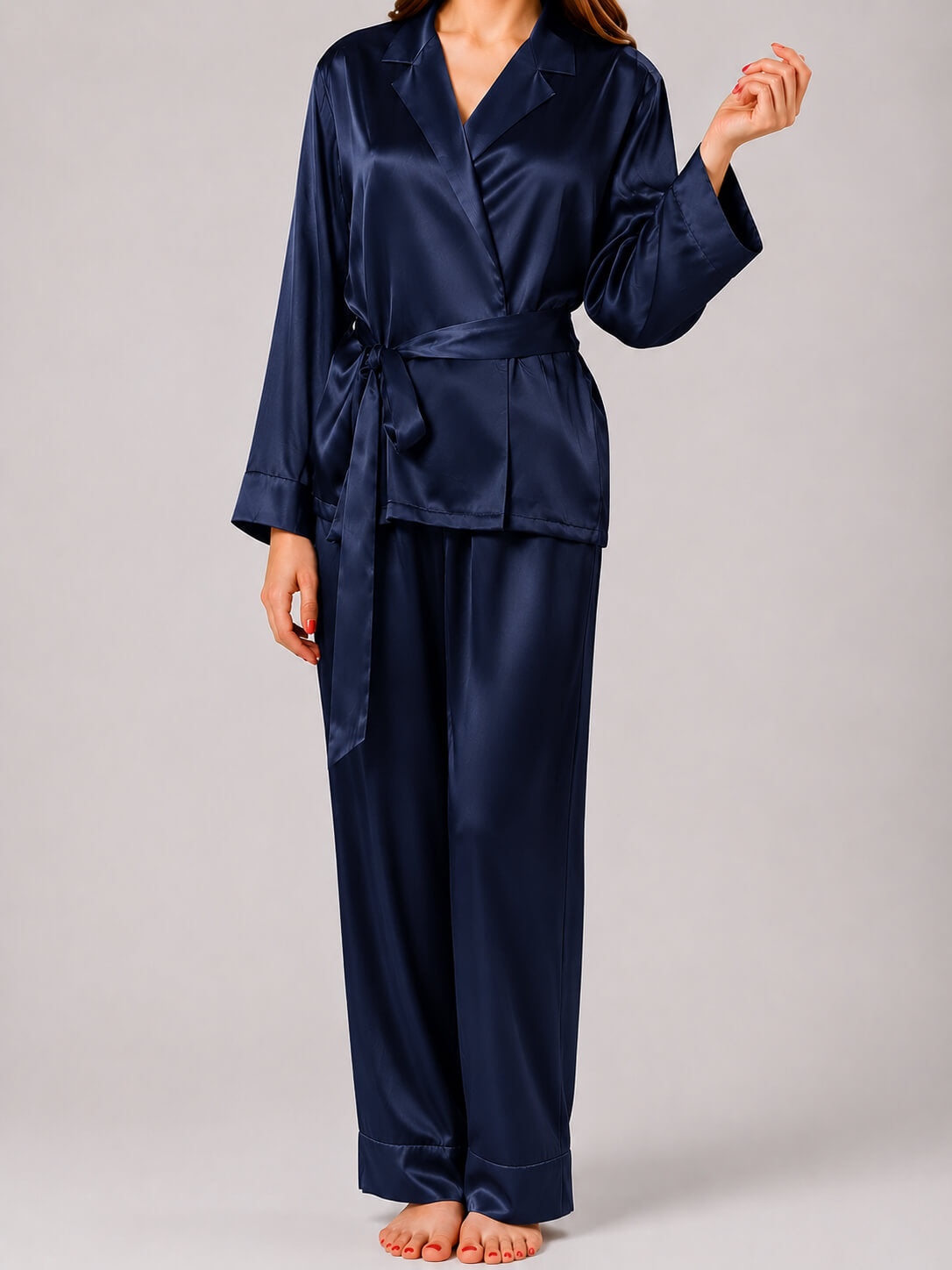 pyjama-en-soie-pour-femme-015gpo-1.jpg Pyjama femme en soie manches longues – 100 % soie de mûrier – Image 1