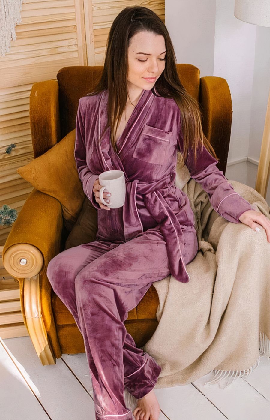 pyjama-en-velours-255yhw-1.jpg Ensemble pyjama effet velours femme – Pyjama Pilou Pilou – Image 1