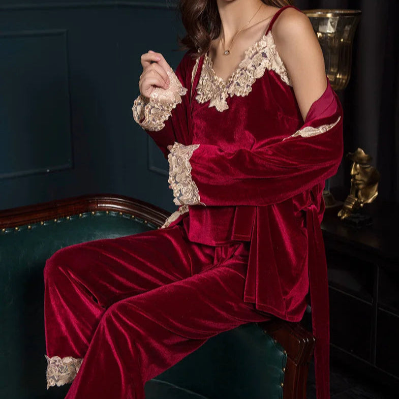 pyjama-en-velours-femme-958uds-1.jpg PYJAMA FEMME EN VELOURS – Sommeil Heureux – Image 1
