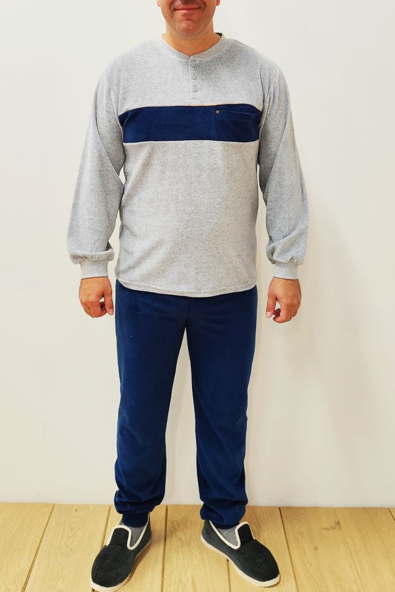 pyjama-en-velours-homme-366iok-1.jpg Pyjama velours homme – Image 1
