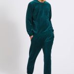 Ensemble de pyjama en velours VERT FONCE pour homme MONOPRIX HOMME