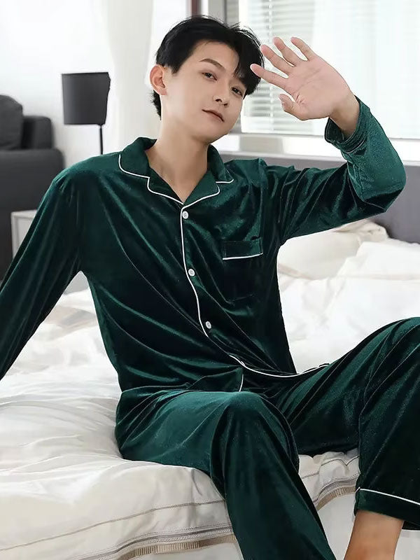 pyjama-en-velours-homme-984icz-1.jpg Pyjama En Velours Pour Homme "Velours Hivernal" | Pyjama Shop – Image 1