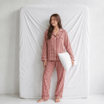 Pyjama Femme Carreaux Rouge – ensemble | Linge de Nuit
